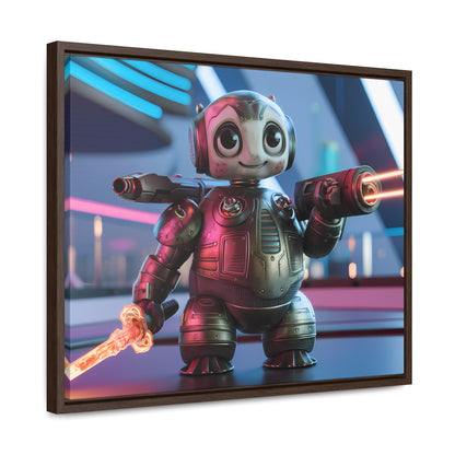 Galactic Guardian Bot - Gallery Canvas Wraps, Horizontal Frame