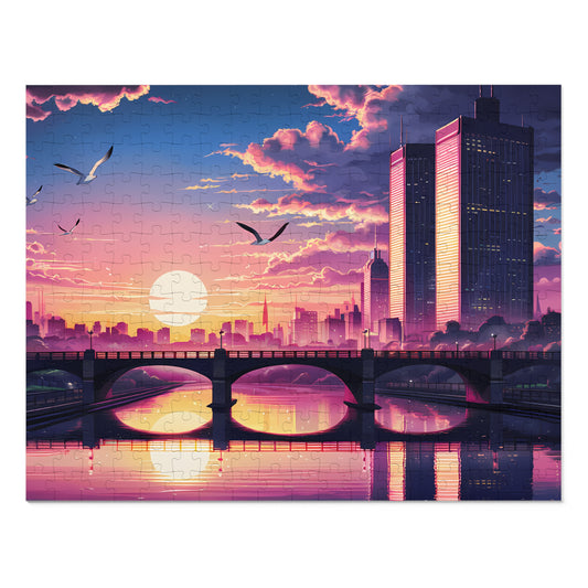 Twilight Serenity Over the City - Jigsaw Puzzle (30, 110, 252, 500,1000-Piece)