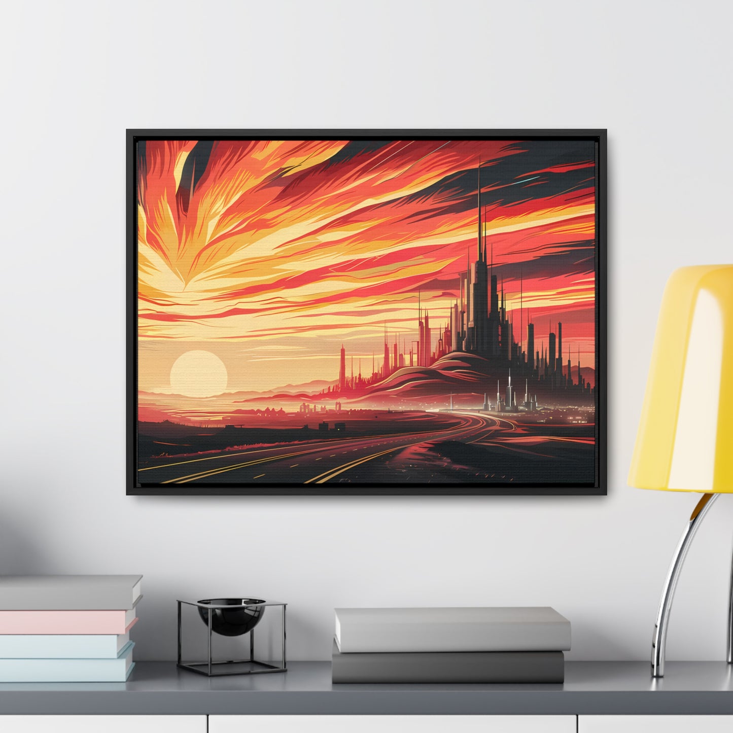 Twilight of the Metropolis - Gallery Canvas Wraps, Horizontal Frame