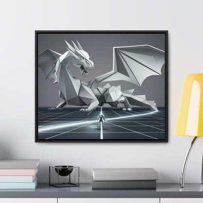 Confrontation in the Digital Realm - Gallery Canvas Wraps, Horizontal Frame