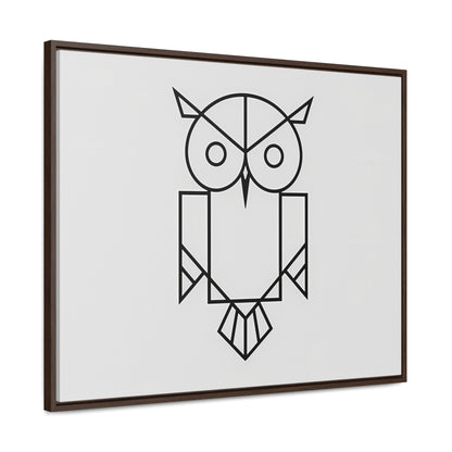 Geometric Owl - Gallery Canvas Wraps, Horizontal Frame