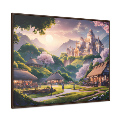 "Whispers of the Twilight Kingdom" - Gallery Canvas Wraps, Horizontal Frame