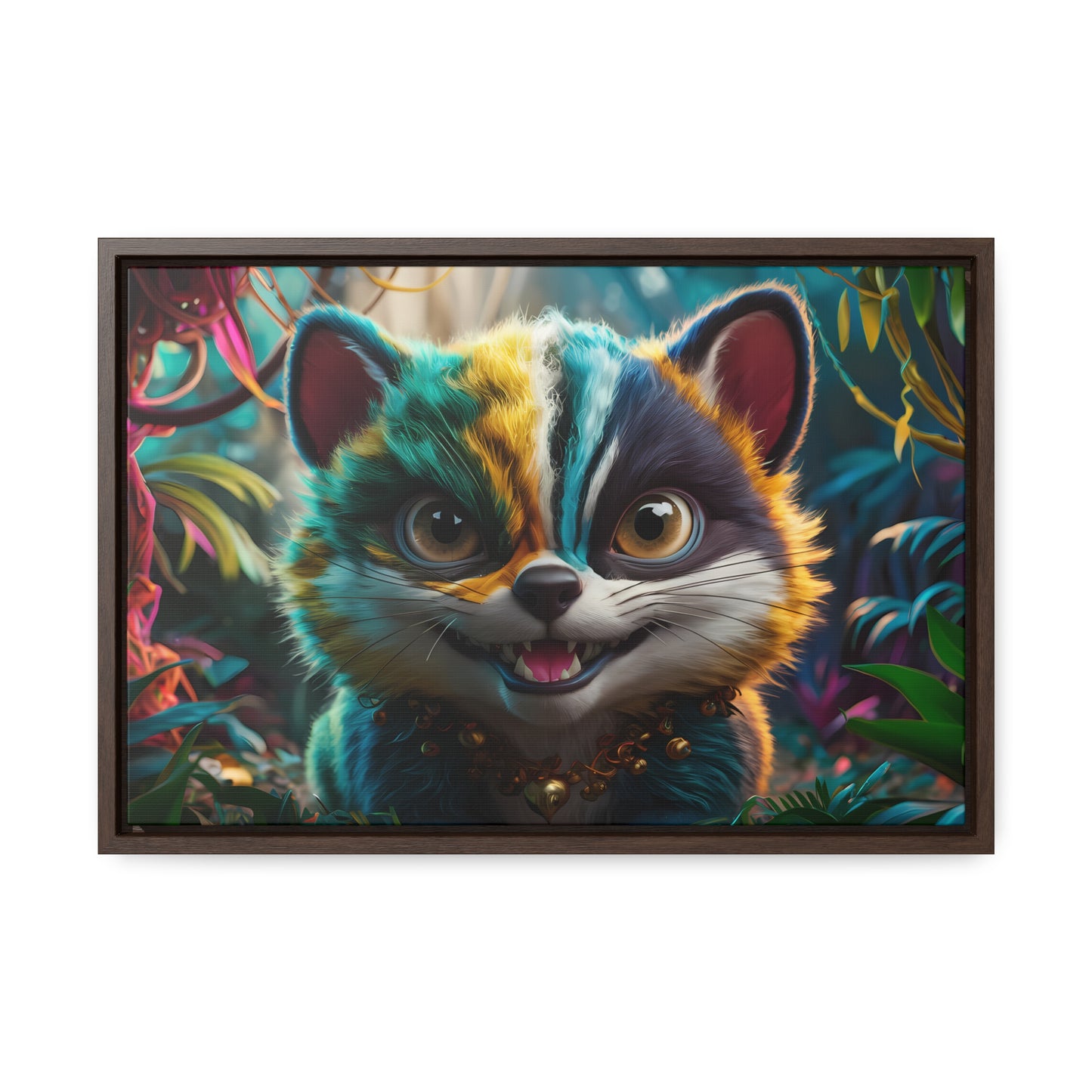 Jungle Mischief - Gallery Canvas Wraps, Horizontal Frame