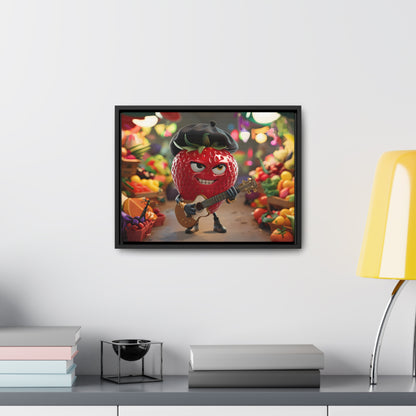 Strawberry Serenade in the Market - Gallery Canvas Wraps, Horizontal Frame