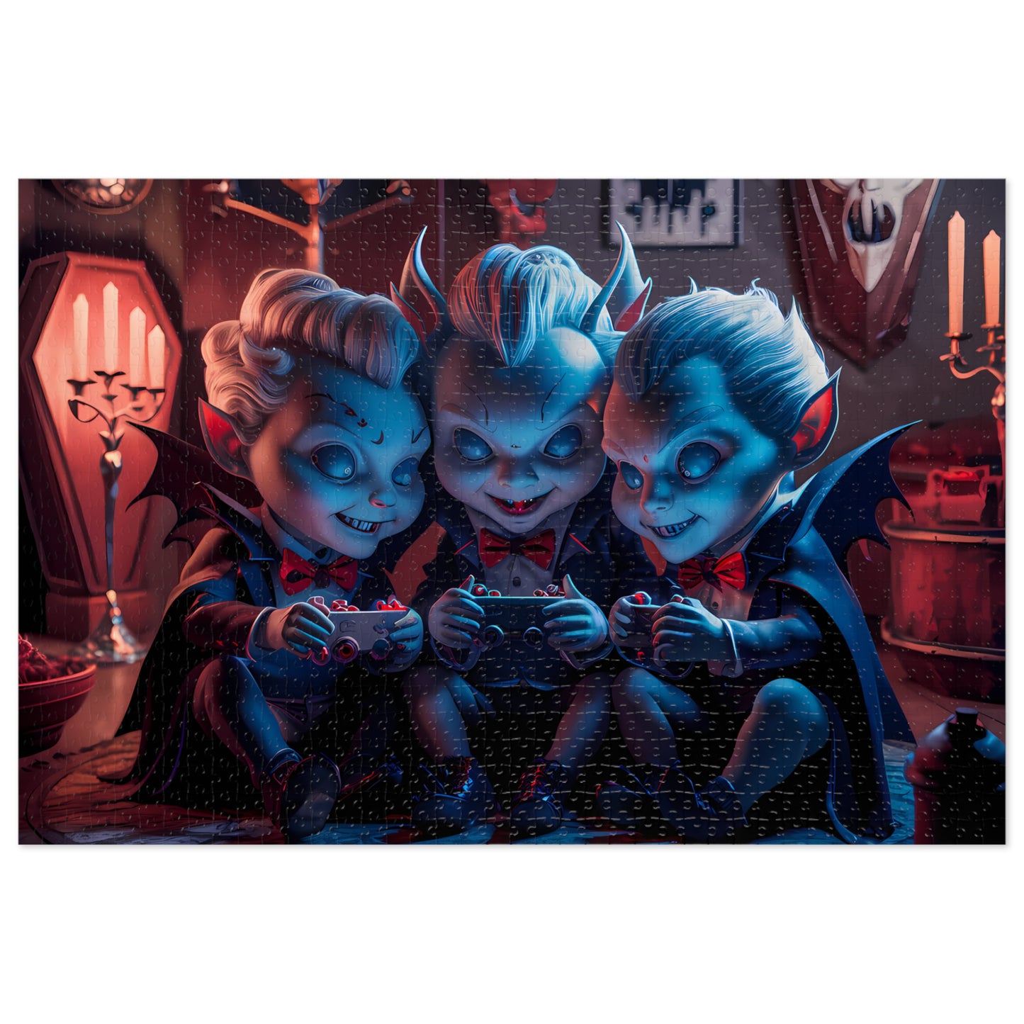 Little Vampires' Game Night - Jigsaw Puzzle (30, 110, 252, 500,1000-Piece)