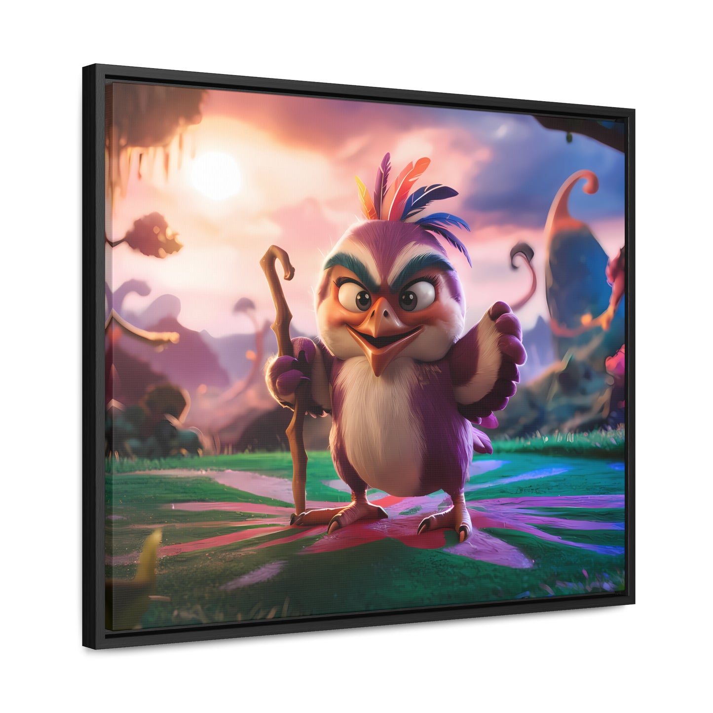 Guardian of the Enchanted Forest - Gallery Canvas Wraps, Horizontal Frame