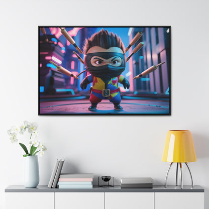 Ninja Toy Showdown - Gallery Canvas Wraps, Horizontal Frame