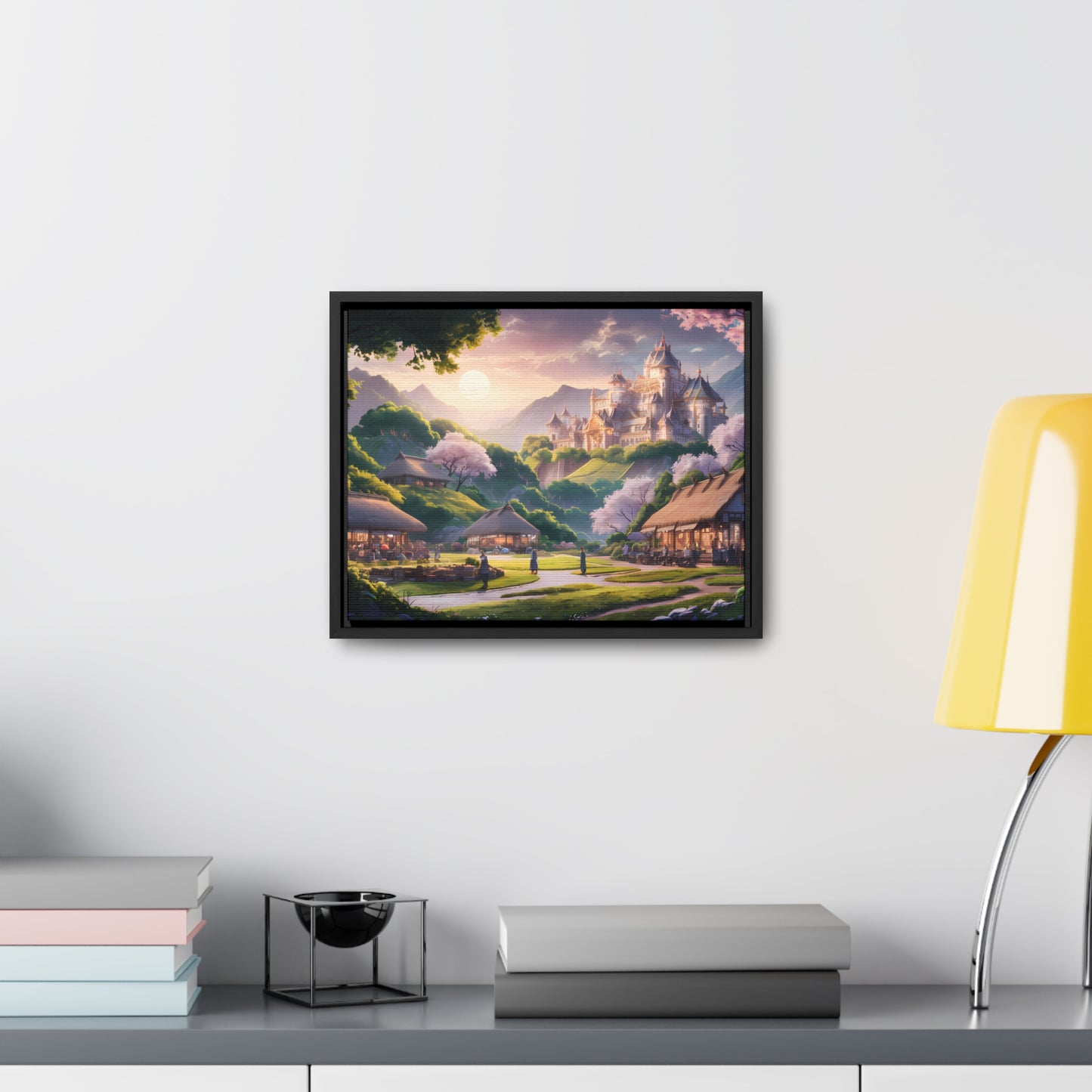 "Whispers of the Twilight Kingdom" - Gallery Canvas Wraps, Horizontal Frame