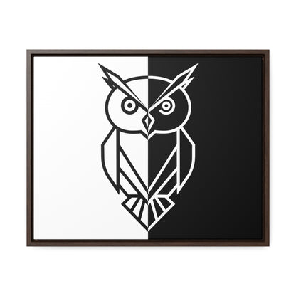 Duality of the Owl - Gallery Canvas Wraps, Horizontal Frame