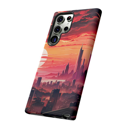 Anime City at Dawn - Smartphone Tough Cases