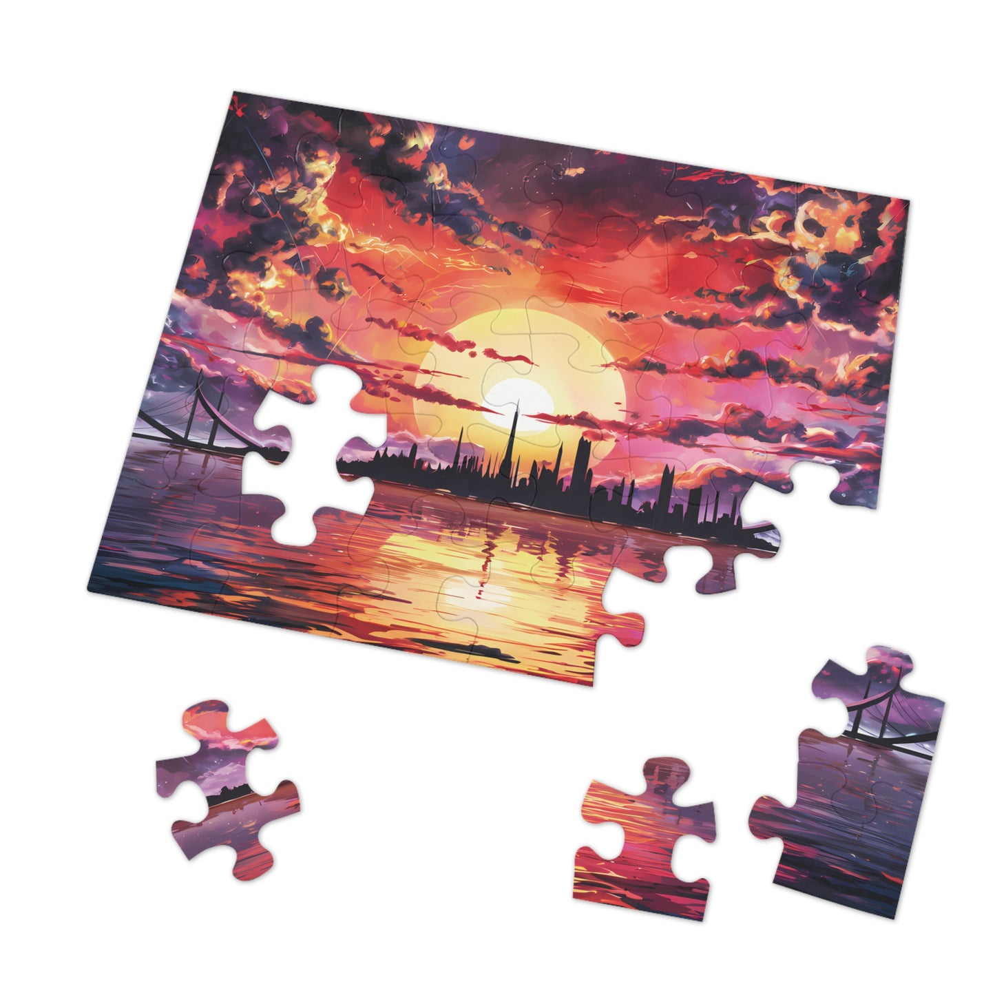 Anime Island City - Jigsaw Puzzle (30, 110, 252, 500,1000-Piece)