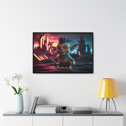 Goblin of the Neon Wastelands - Gallery Canvas Wraps, Horizontal Frame