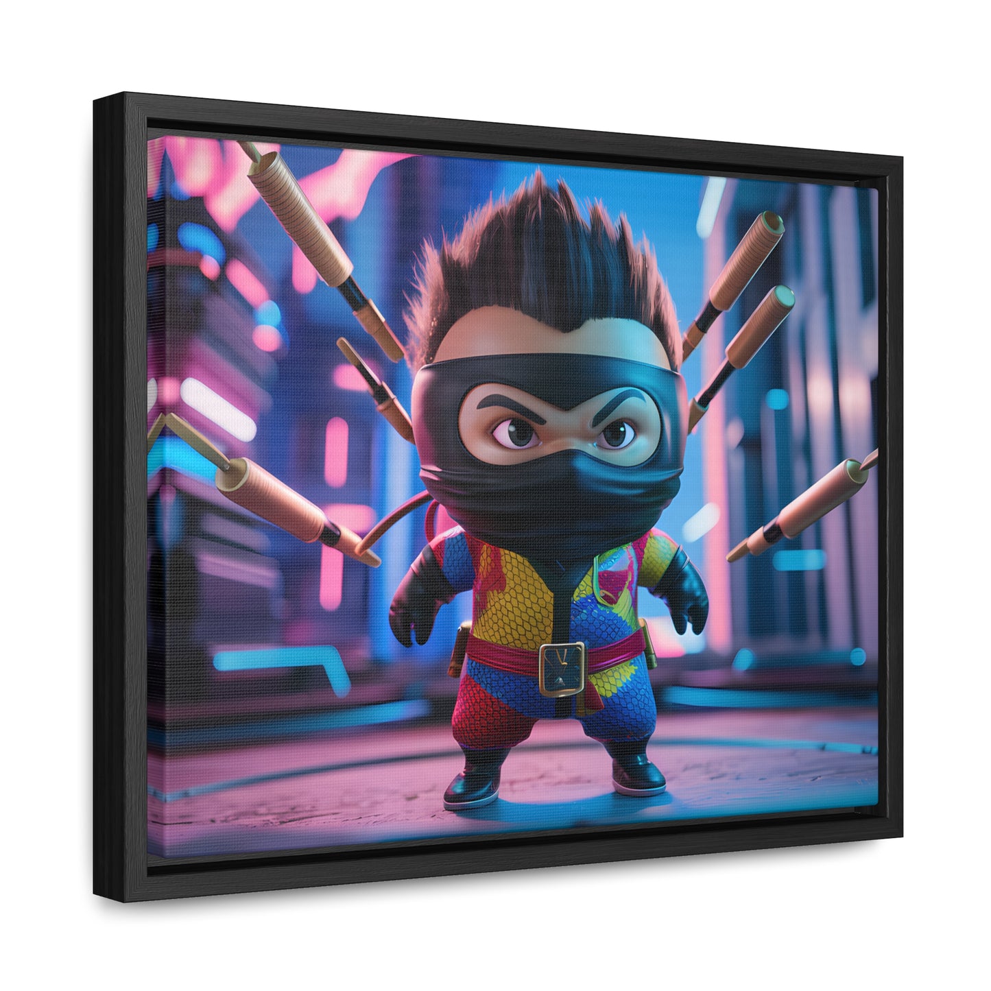 Ninja Toy Showdown - Gallery Canvas Wraps, Horizontal Frame