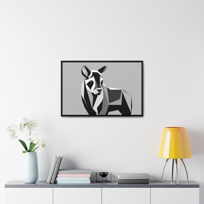 Monochrome Geometry - Gallery Canvas Wraps, Horizontal Frame