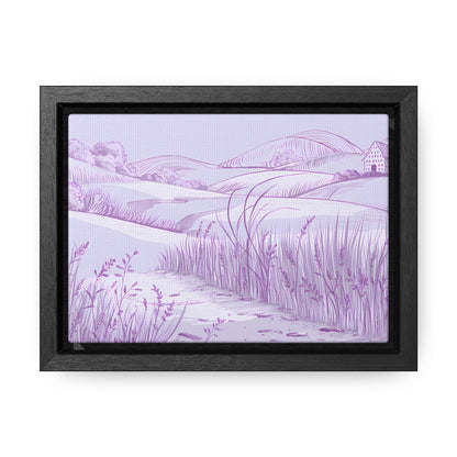 Whispers of the Lavender Hills - Gallery Canvas Wraps, Horizontal Frame