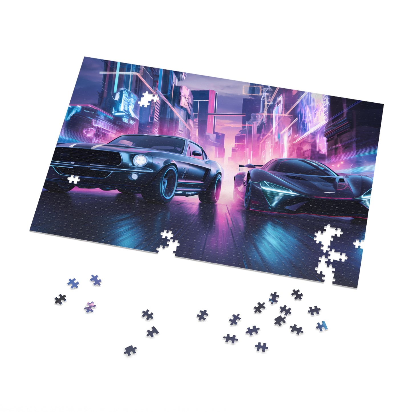 Neon Pursuit - Jigsaw Puzzle (30, 110, 252, 500,1000-Piece)