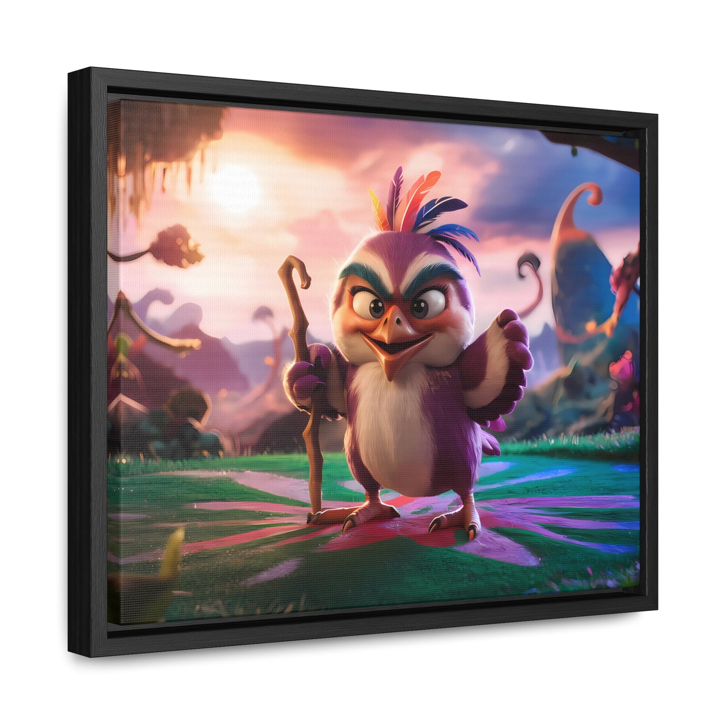 Guardian of the Enchanted Forest - Gallery Canvas Wraps, Horizontal Frame