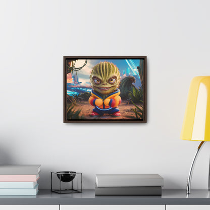 "Desert Champion: The Prickly Warrior" - Gallery Canvas Wraps, Horizontal Frame