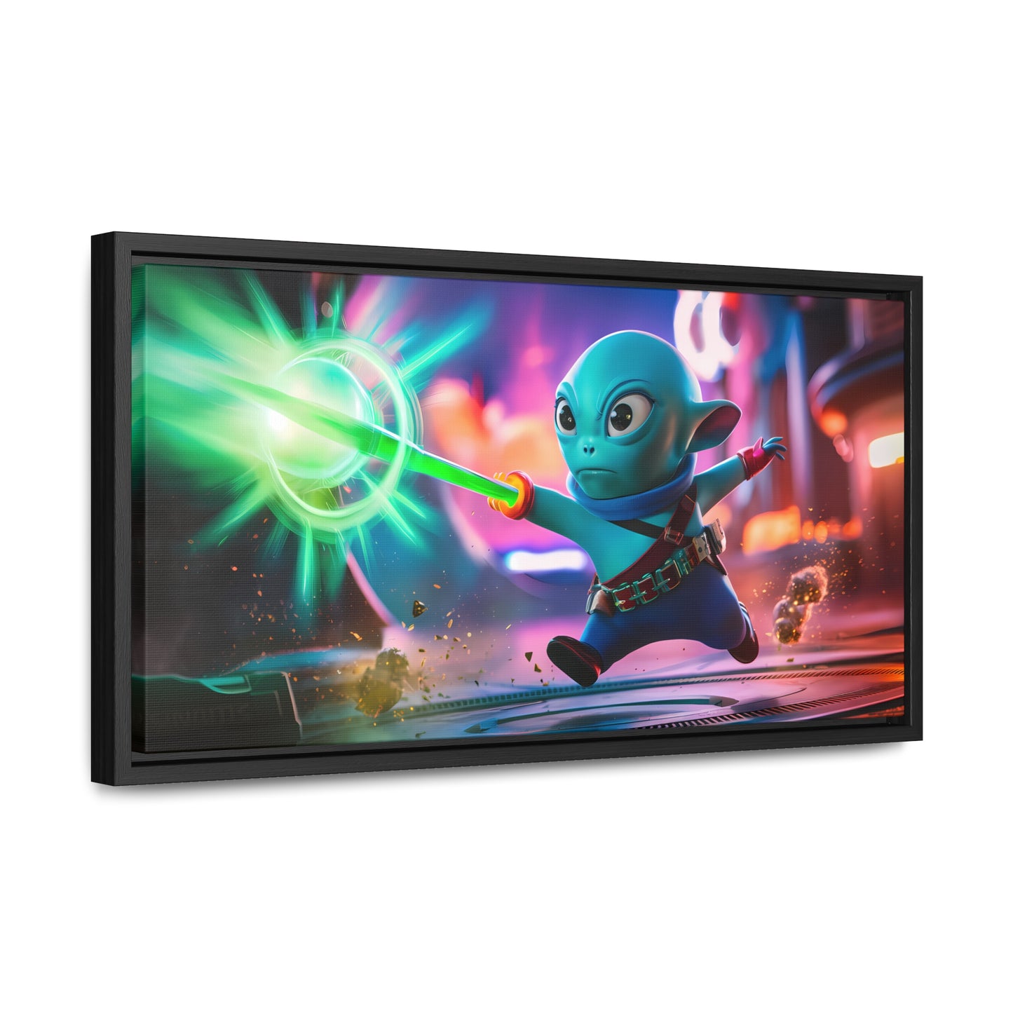 Galactic Defender - Gallery Canvas Wraps, Horizontal Frame