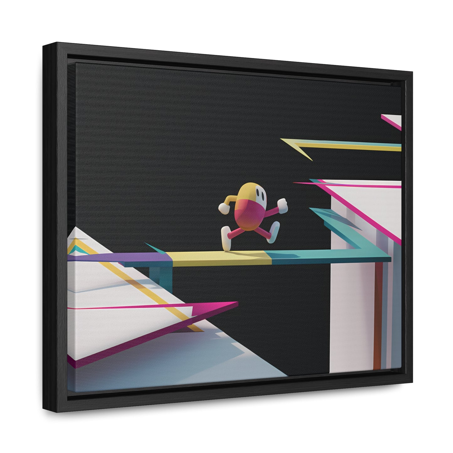 "Leaping Through Dimensions" - Gallery Canvas Wraps, Horizontal Frame