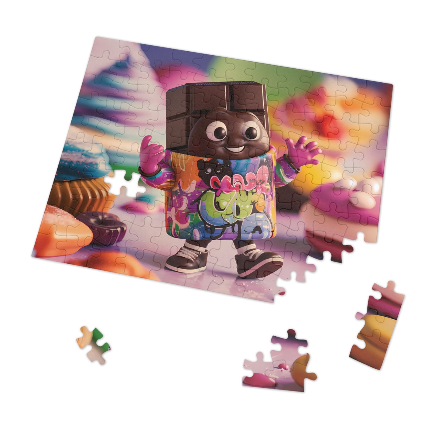 Happy Chocolate Bar - Jigsaw Puzzle (30, 110, 252, 500,1000-Piece)