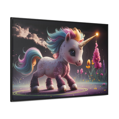 "Twilight Spark of the Enchanted Meadow" - Gallery Canvas Wraps, Horizontal Frame