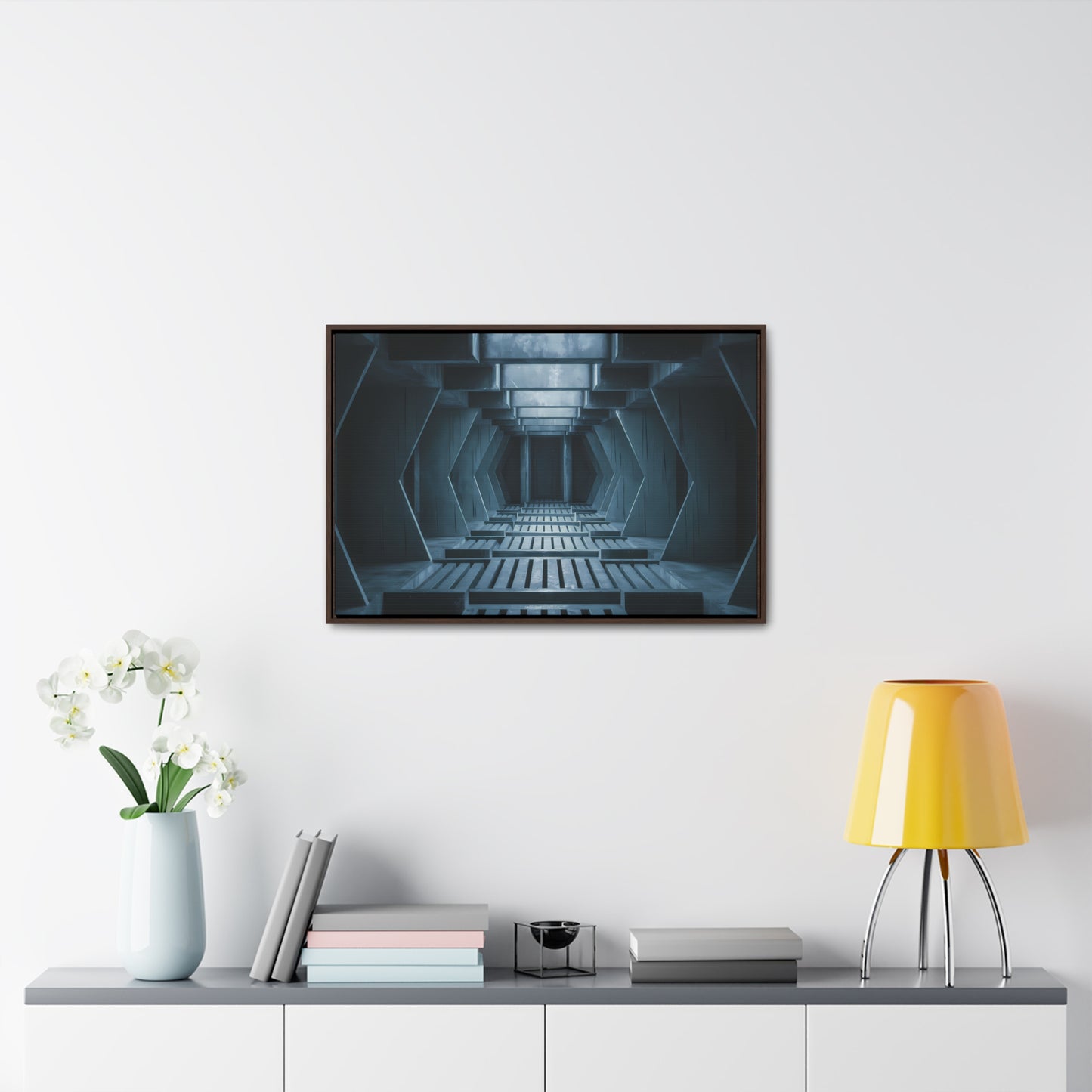 Echoes of the Forgotten Passage - Gallery Canvas Wraps, Horizontal Frame