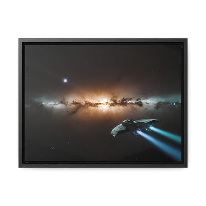 Voyage Through the Cosmic Abyss - Gallery Canvas Wraps, Horizontal Frame