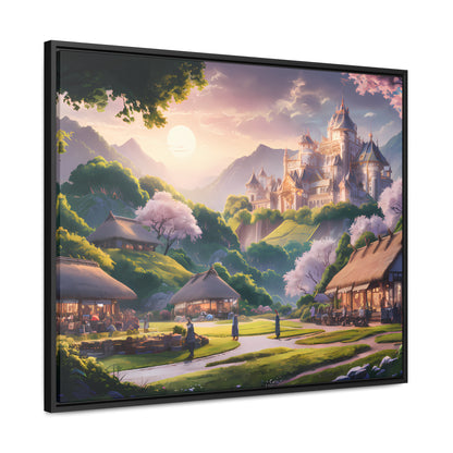 "Whispers of the Twilight Kingdom" - Gallery Canvas Wraps, Horizontal Frame