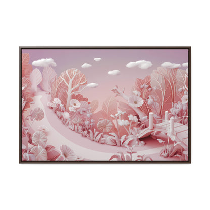 Whimsical Dawn Garden - Gallery Canvas Wraps, Horizontal Frame