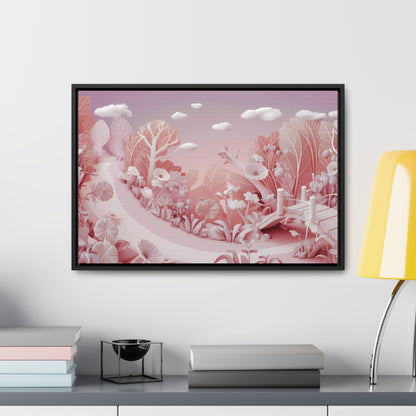 Whimsical Dawn Garden - Gallery Canvas Wraps, Horizontal Frame