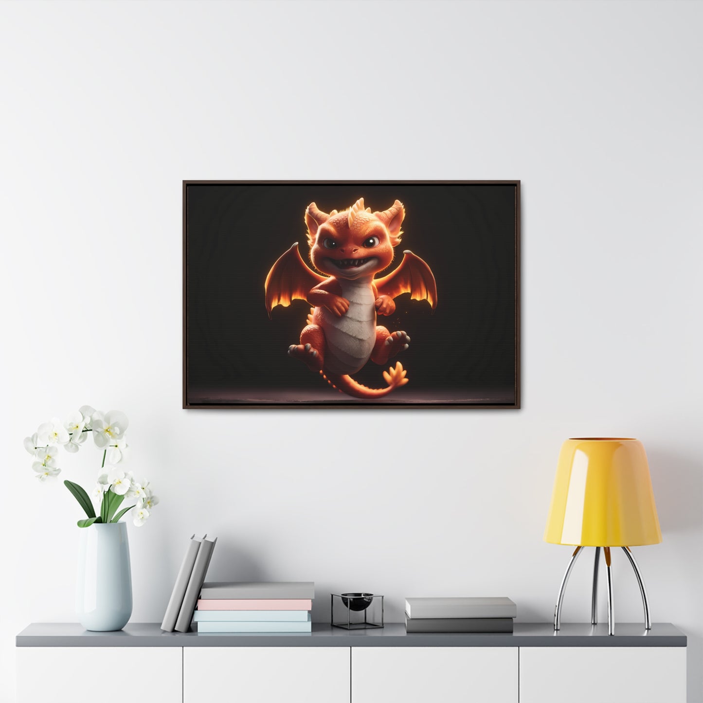 Fiery Mischief - Gallery Canvas Wraps, Horizontal Frame