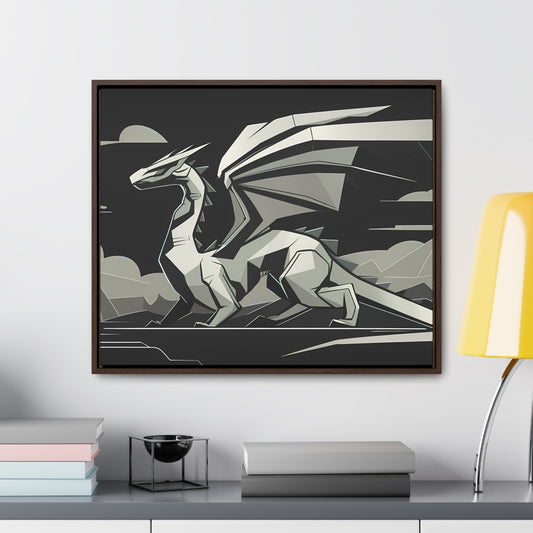 Shadow of the Silver Dragon - Gallery Canvas Wraps, Horizontal Frame