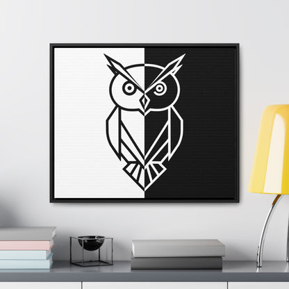 Duality of the Owl - Gallery Canvas Wraps, Horizontal Frame