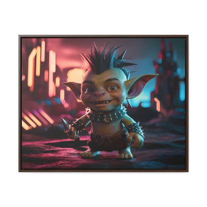 Goblin of the Neon Wastelands - Gallery Canvas Wraps, Horizontal Frame