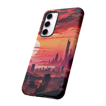 Anime City at Dawn - Smartphone Tough Cases