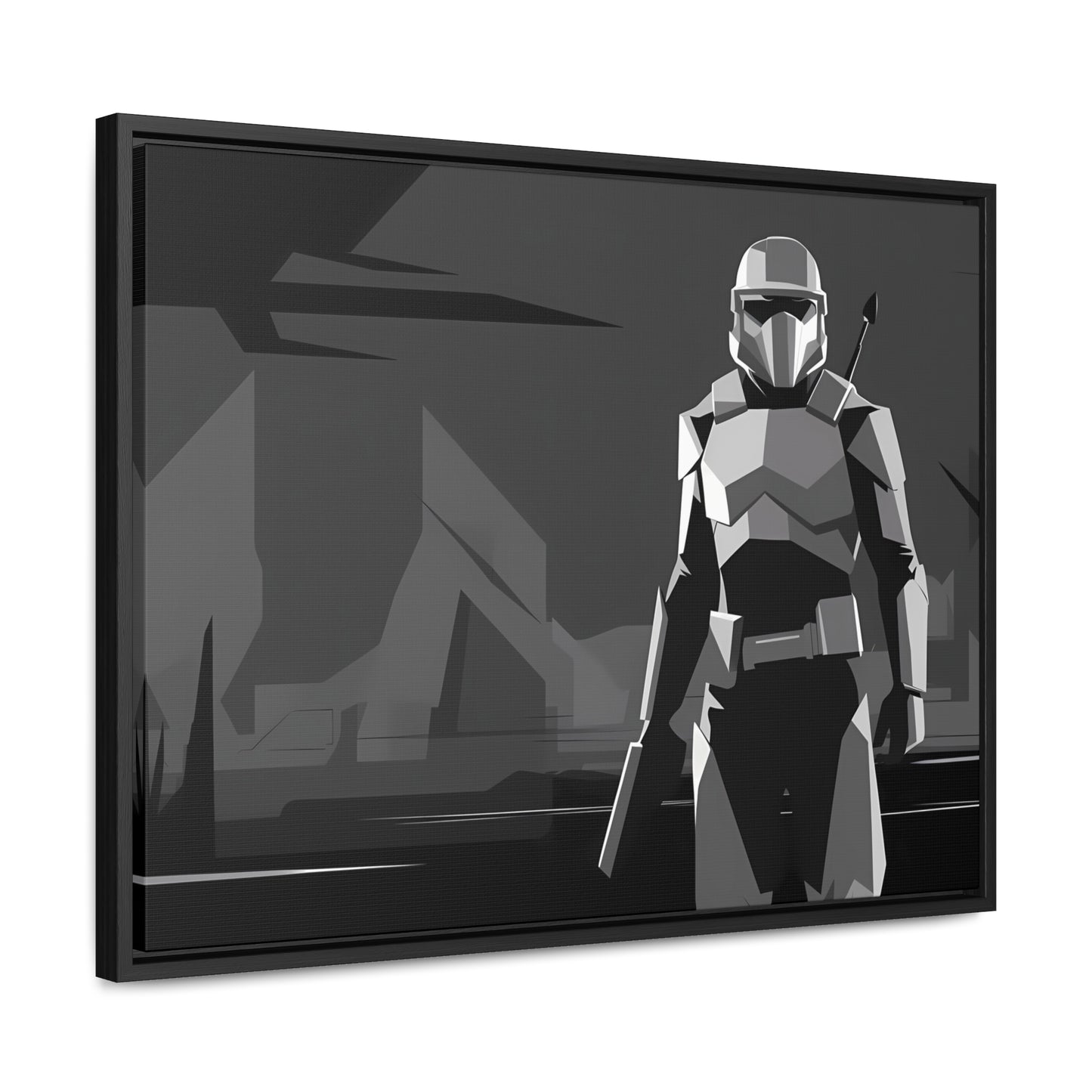 The Lone Protector - Gallery Canvas Wraps, Horizontal Frame