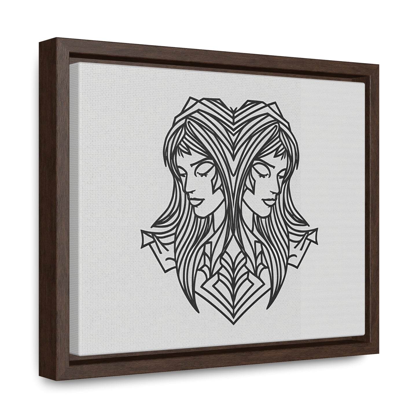 Dual Reflections - Gallery Canvas Wraps, Horizontal Frame