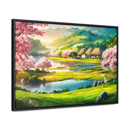 Serenity in Spring Meadows - Gallery Canvas Wraps, Horizontal Frame