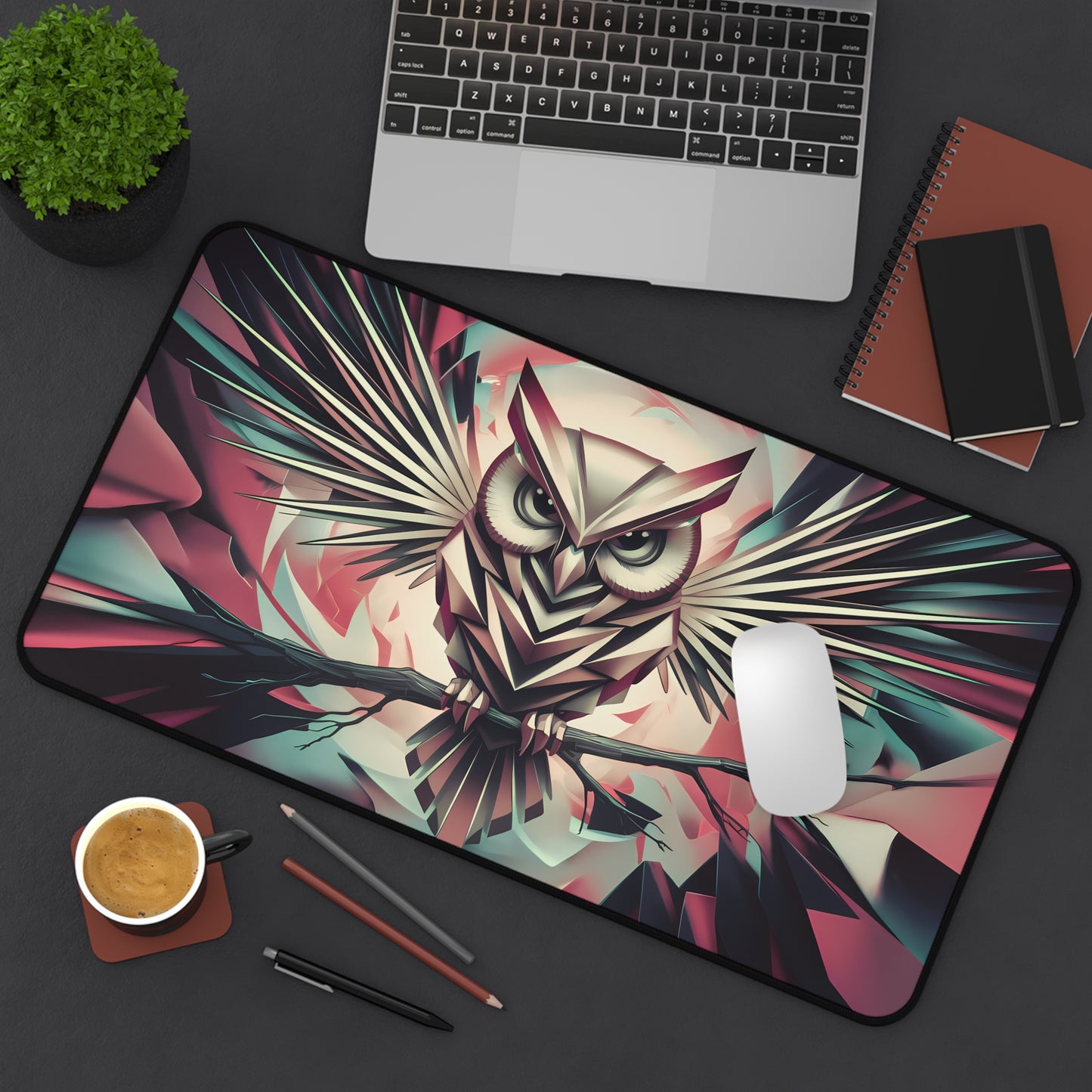 Guardian of the Night - Desk Mat