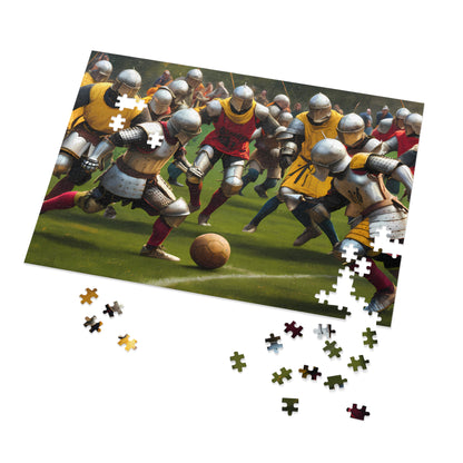 Knights of the Pitch: Medieval Football Frenzy - Jigsaw Puzzle (30, 110, 252, 500,1000-Piece)