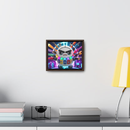 Battle-Ready Fluffbot: The Ultimate Arsenal - Gallery Canvas Wraps, Horizontal Frame