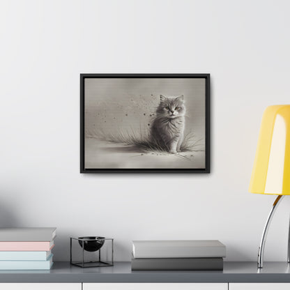 Whiskers in the Wind - Gallery Canvas Wraps, Horizontal Frame