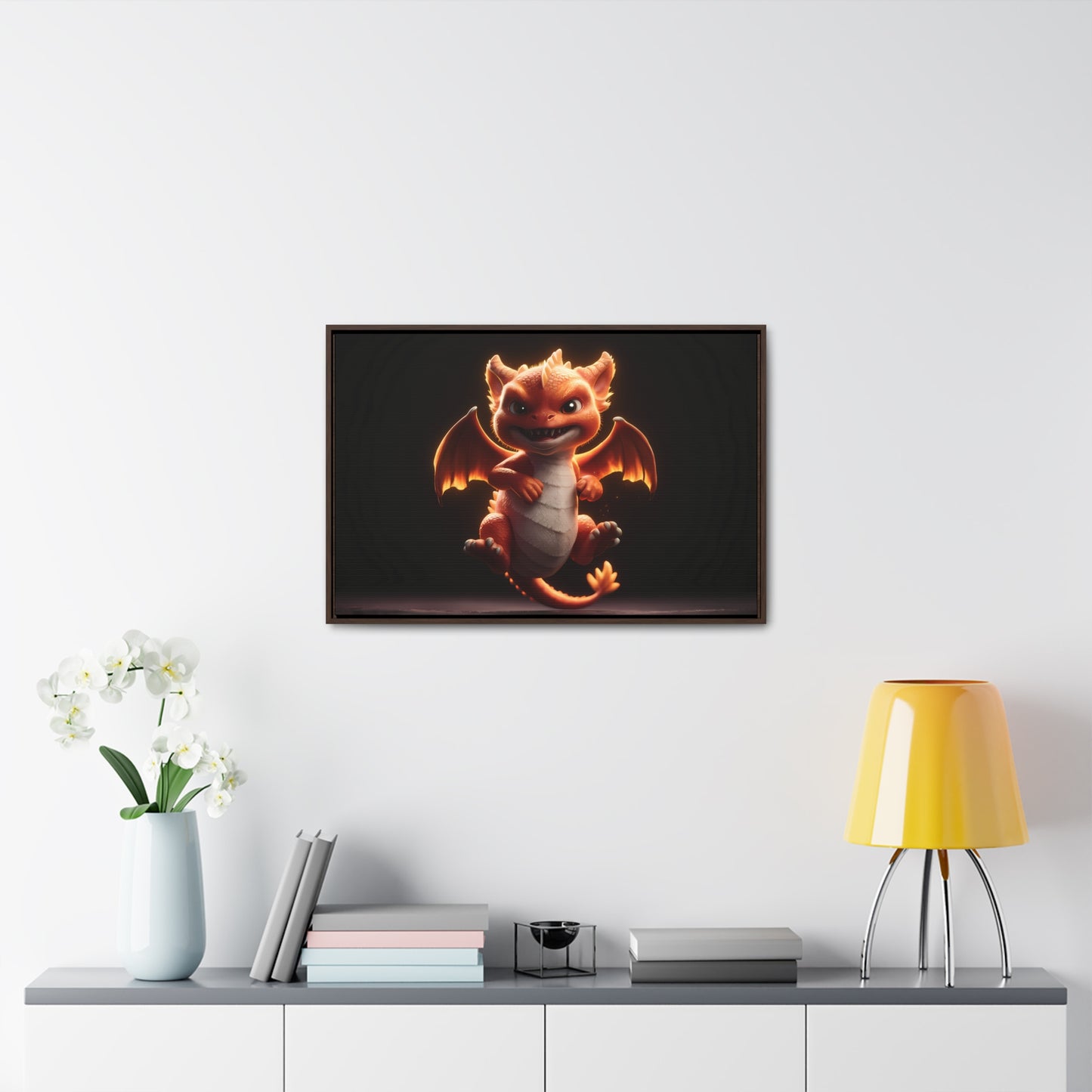 Fiery Mischief - Gallery Canvas Wraps, Horizontal Frame