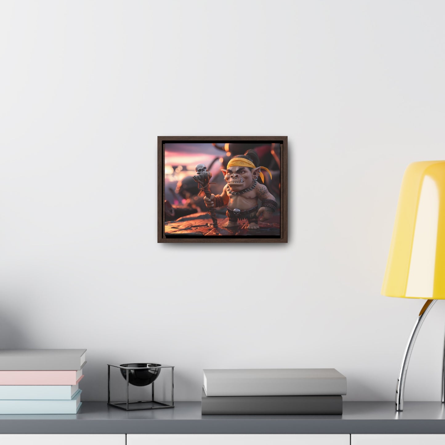 Goblin Warlord at Sunset - Gallery Canvas Wraps, Horizontal Frame