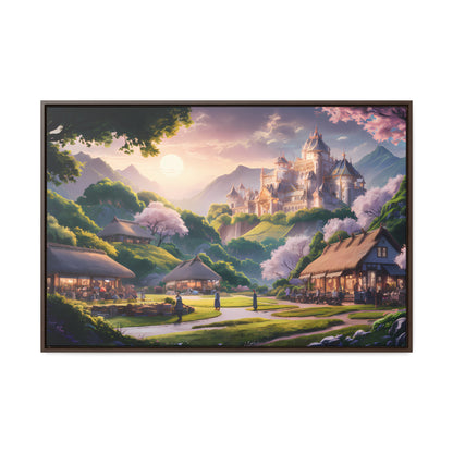 "Whispers of the Twilight Kingdom" - Gallery Canvas Wraps, Horizontal Frame