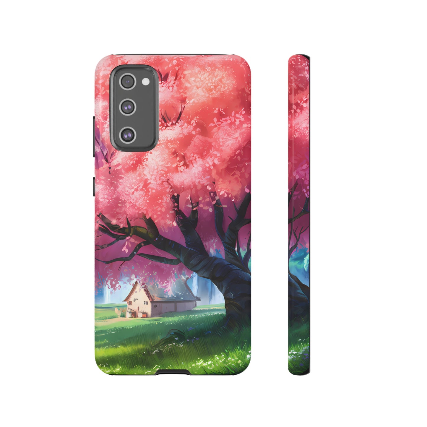 Idyllic Cherry Blossom and a Hut - Smartphone Tough Cases