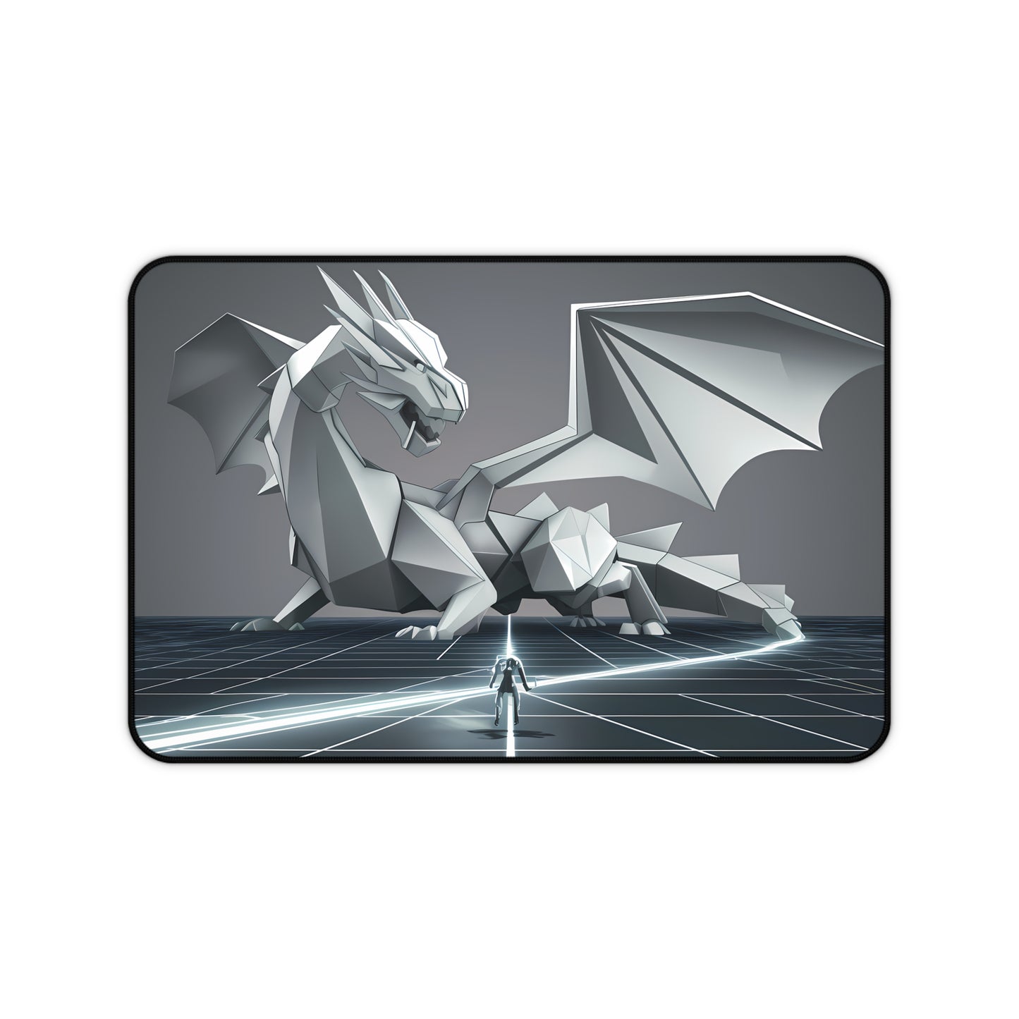 "Cyber Dragon Confrontation" - Desk Mat