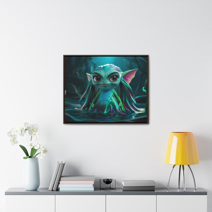 Guardian of the Enchanted Lagoon - Gallery Canvas Wraps, Horizontal Frame