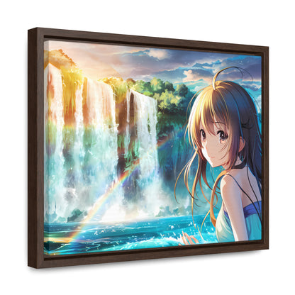 Whispers of the Waterfall - Gallery Canvas Wraps, Horizontal Frame